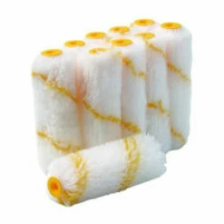 Lot De 10 Manchons YACHTCARE - Patte De Lapin Rayé Jaune - 100mm