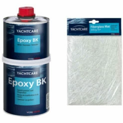 Pack YACHTCARE Résine époxy BK 1 KG - Mat De Verre Yachtcare 300g/m2 1m2