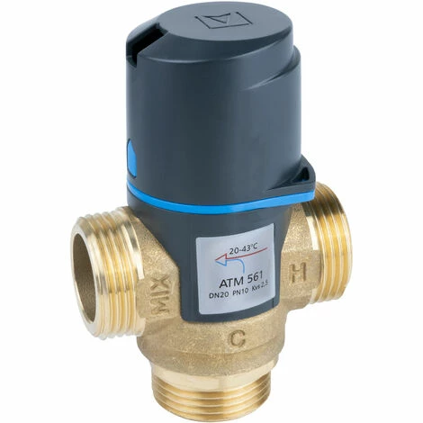 AFRISO Mitigeur Thermostatique ATM 561, DN20, G1", 20÷43°C, Kvs 2,5 M3/h 2 AFRISO Mitigeur Thermostatique ATM 561, DN20, G1", 20÷43°C, Kvs 2,5 M3/h – Image 2