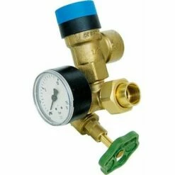 AFRISO Groupe De Securite Chauffe-eau Avec Manometre 0-16 Bar Et Soupape De Securite 10 Bar